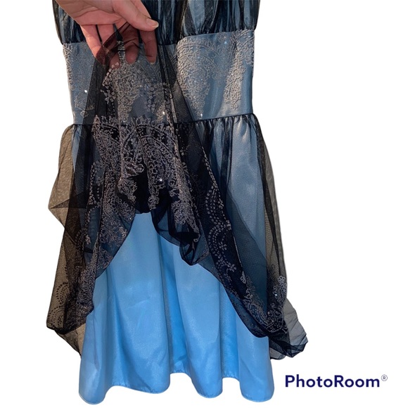 Size 5/6 Morgan & Co. Blue Dress - Picture 4 of 10